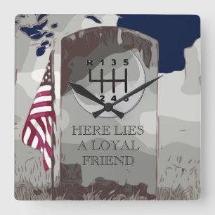 Relógio Quadrado Tombstone MANUAL