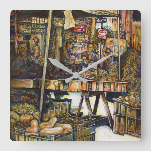 Relógio Quadrado Torna a criatividade mais brilhante (Frente)