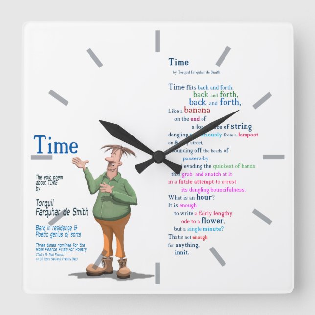 Relógio Quadrado Torquil Farquhar de Smith Clock (Frente)