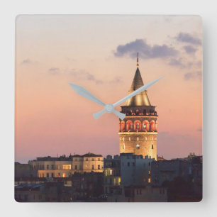Relógio Quadrado Torre Galata, Istambul