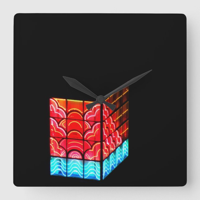 Relógio Quadrado ~Torre Sul Ponteiro~ SUL POINTE TORRE, PERSONALIZA (Frente)