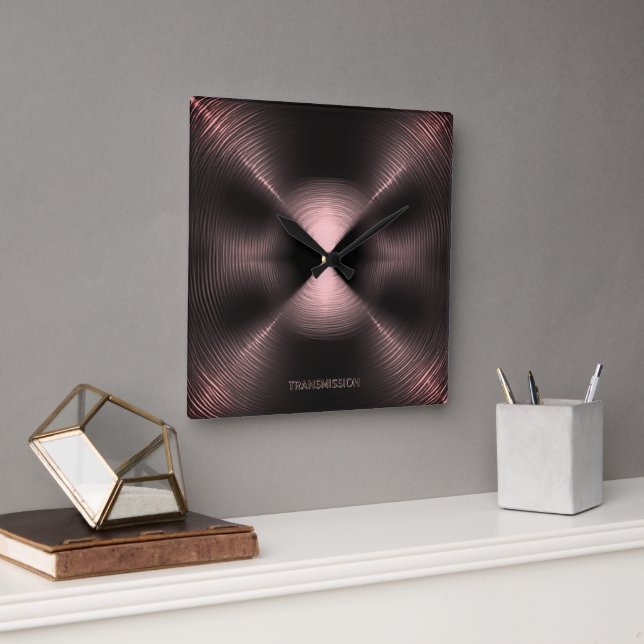 Relógio Quadrado TRANSMISSÃO 1c (Escritório)
