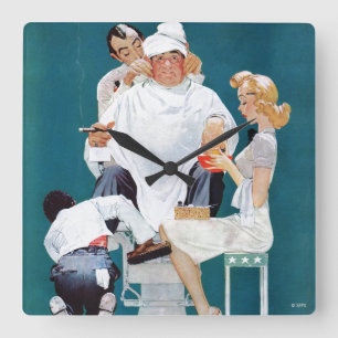 Relógio Quadrado Tratamento completo