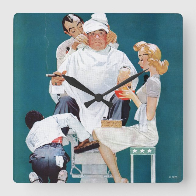 Relógio Quadrado Tratamento completo (Frente)