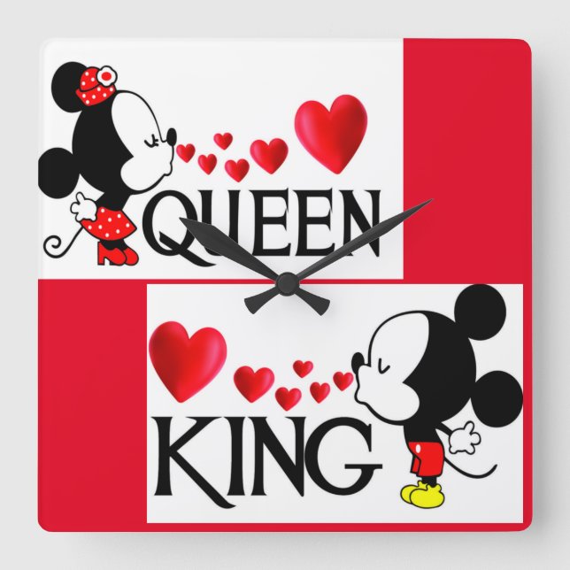 Relógio Quadrado Travesseiro Decorativo (Frente)