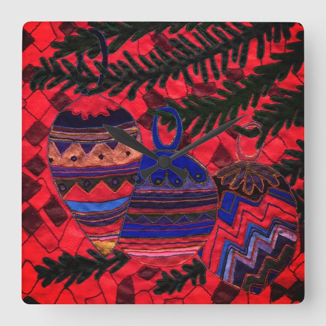 Relógio Quadrado Três bolhas (Frente)