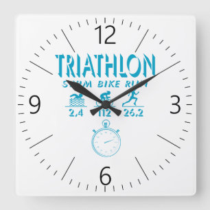 Relógio Quadrado Triathlon