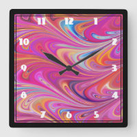 Trippy Pink e Orange Swirly Design