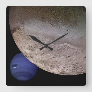 Relógio Quadrado Triton com Netuno