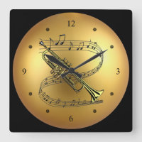 Trompete~Rolagem Musical~ Ouro Global Background ~