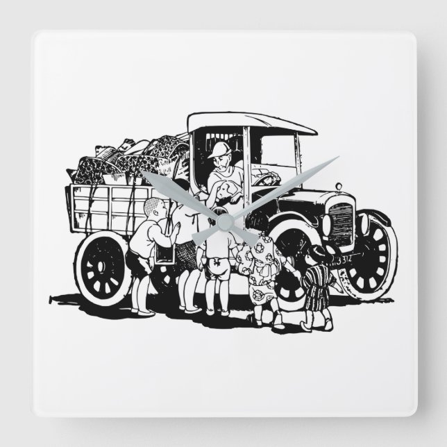 Relógio Quadrado Truck (Frente)