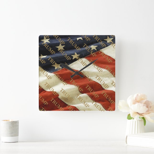 RELÓGIO QUADRADO TRUMP (Lar)