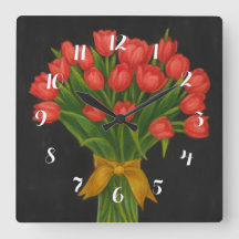 Tulipas Vermelhas Chalkboard