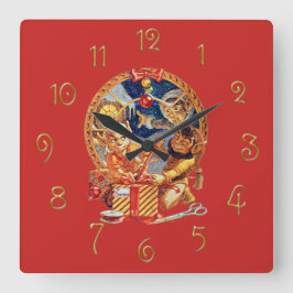 Relógio Quadrado Último pacote