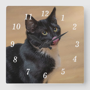 Relógio Quadrado Um Bom Lick Painterly