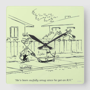 Relógio Quadrado Um passeio novo