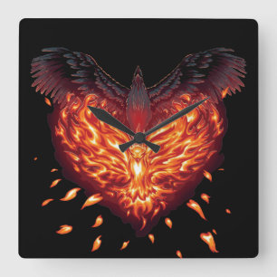 Relógio Quadrado Um Renascimento do Coração