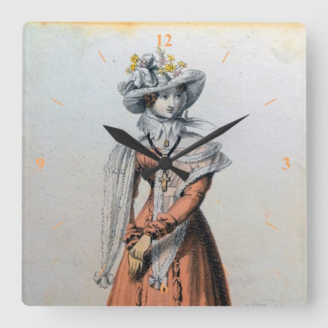 Relógio Quadrado Uma Boa Senhora. (Frente)