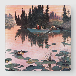 Relógio Quadrado Uma captura fina por John Clymer