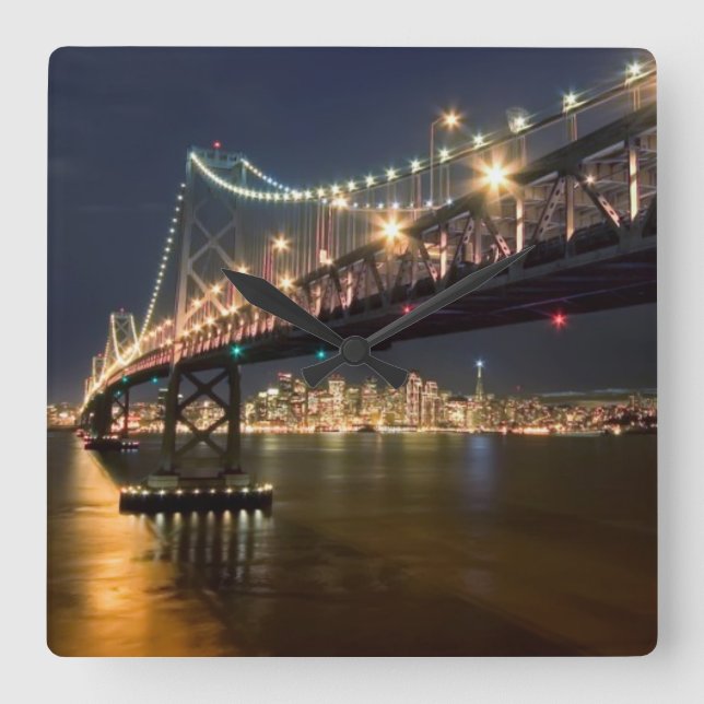 Relógio Quadrado Uma vista da ilha do tesouro (Frente)