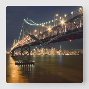 Relógio Quadrado Uma vista da ilha do tesouro