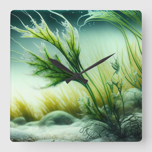 Relógio Quadrado Underwater Majesty (Frente)