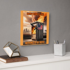 Relógio Quadrado Unidade Norte-Americana: Aumentando na fumaça