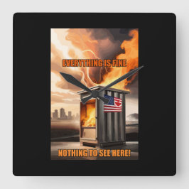 Relógio Quadrado Unidade Norte-Americana: Aumentando na fumaça