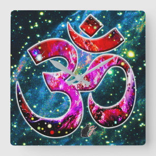 Relógio Quadrado Universal OM Bodhi