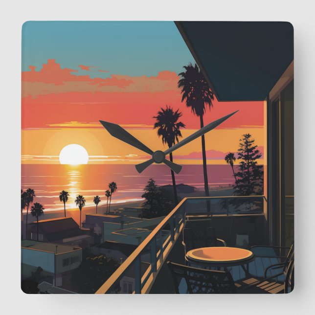 RELÓGIO QUADRADO UNSET IN PAPAIS NOEIS MONICA #1 (Frente)