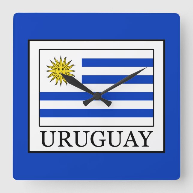 Relógio Quadrado Uruguai (Frente)