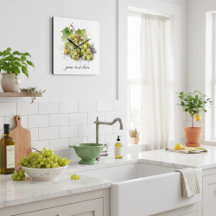 Uvas de aquarela, personalizadas