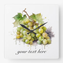 Uvas de aquarela, personalizadas