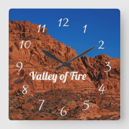 Relógio Quadrado Vale do Fogo  