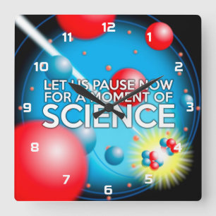 RELÓGIO QUADRADO VAMOS PAUSAR AGORA POR UM MOMENTO DE CIÊNCIA