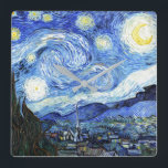 Relógio Quadrado Van Gogh Starry Night Impressionism Art Wall Clock<br><div class="desc">Impressionismo maravilhoso Impressionismo belo pintura de arte da Noite Estrelada de Van Goghs está neste Relógio de Parede. A imagem é dominio público devido a direitos autorais expirados.</div>