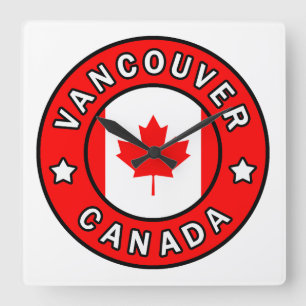 Relógio Quadrado Vancouver Canadá