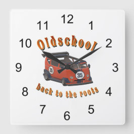 Relógio Quadrado Velocidade da velha escola - ​ de volta às raízes!