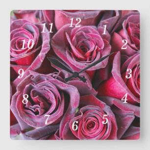 Relógio Quadrado Velvet Beauty Wall Clock