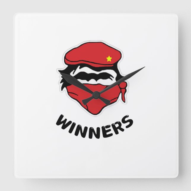 Relógio Quadrado Vencedores (Frente)