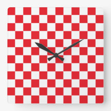 Vermelho e branco Checkered