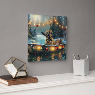 Relógio Quadrado Viagem Festiva do Pastor Anatólia