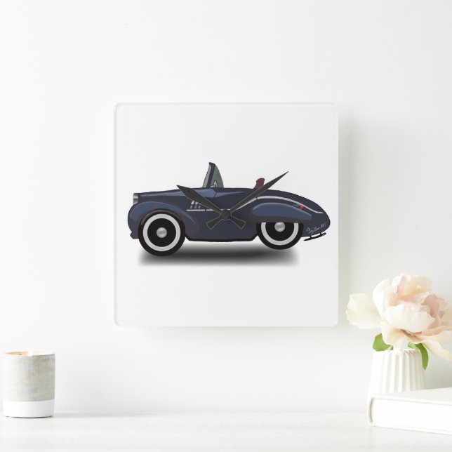 Relógio Quadrado Viajando pelo tempo (Lar)