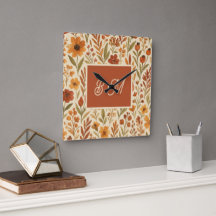 Vias de outono Russas e Monograma Floral