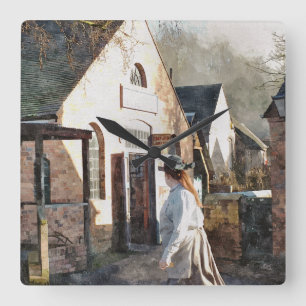 RELÓGIO QUADRADO VICTORIAN ENGLAND