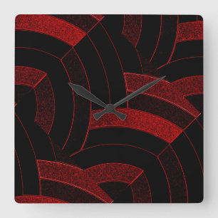 Relógio Quadrado vigas sofisticadas modernas à moda