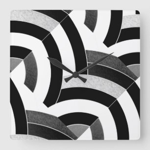 Relógio Quadrado vigas sofisticadas modernas à moda