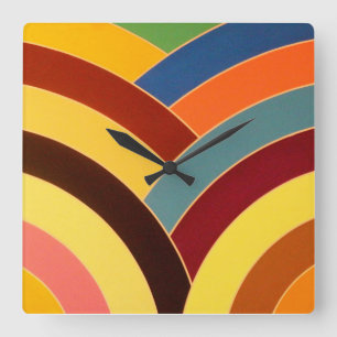 Relógio Quadrado vigas sofisticadas modernas à moda