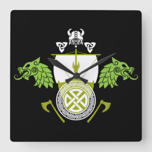 Relógio Quadrado Viking Norsêmen