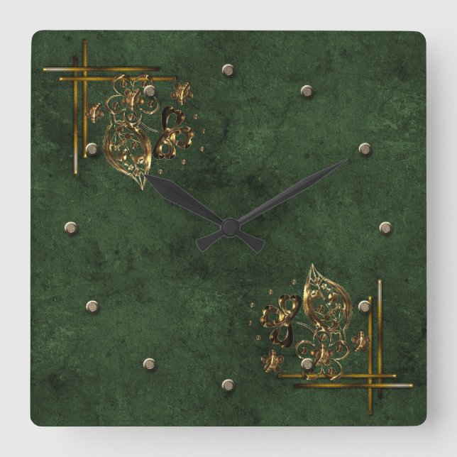 Relógio Quadrado Vintage (Frente)